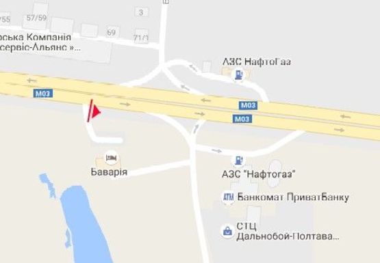 Схема рекламної площини за адресою Харьковское шоссе