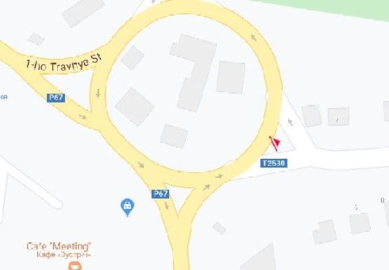 Схема рекламной плоскости по адресу Гвардейская ул.