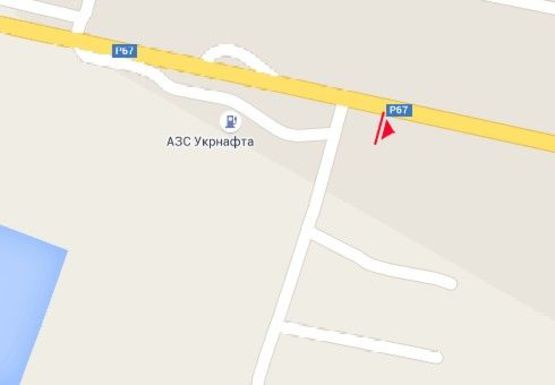 Схема рекламной плоскости по адресу Киевская ул., 26