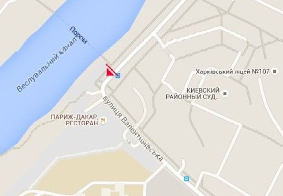 Схема рекламной плоскости по адресу Барабашова ул. - Валентиновская ул.