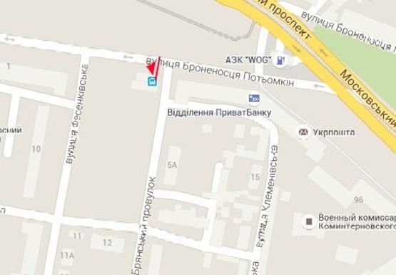 Схема рекламной плоскости по адресу Броненосца Потемкина ул. - Московский пр., 96 (остановка)