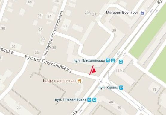 Схема рекламной плоскости по адресу Плехановская ул., 39а