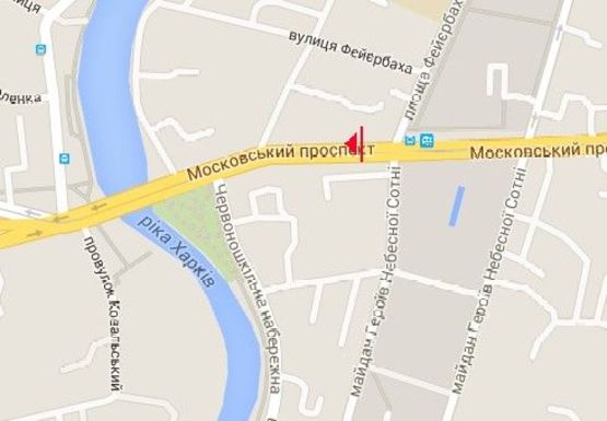 Схема рекламной плоскости по адресу Московский пр., 41