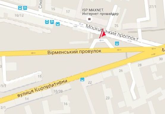 Схема рекламної площини за адресою Московский пр. - Армянский пер.