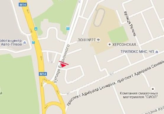 Схема рекламной плоскости по адресу Полковника Кедровского ул., 4 (р-н Автовокзала)