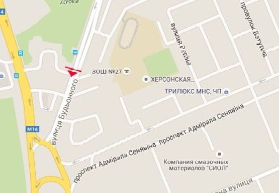 Схема рекламной плоскости по адресу Полковника Кедровского ул. (район Автовокзала)