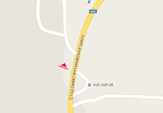 Схема рекламної площини за адресою Староконстантиновское шоссе, 3