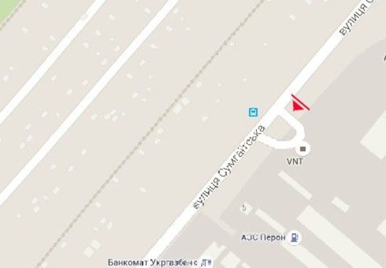 Схема рекламной плоскости по адресу Сумгаитская ул.