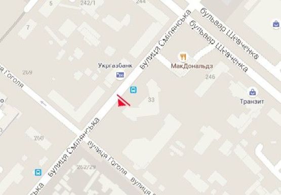 Схема рекламной плоскости по адресу Смелянская ул., 33