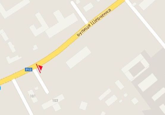 Схема рекламної площини за адресою Шевченко ул., 105, гостиница Профсоюзная