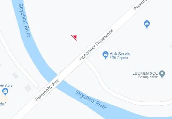 Схема рекламной плоскости по адресу Победы пр., 110