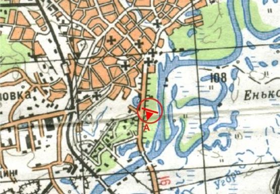 Схема рекламної площини за адресою Мира пр., Силикатный завод, въезд в город