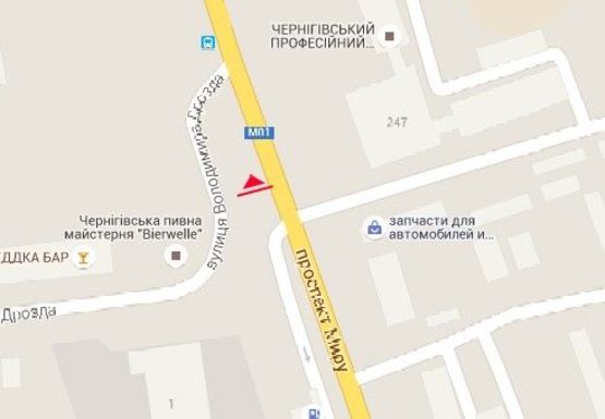 Схема рекламної площини за адресою Мира пр. - Мира пр., 247