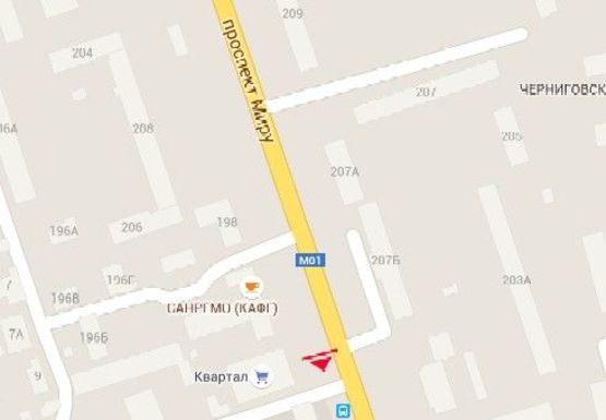 Схема рекламной плоскости по адресу Мира пр., 194