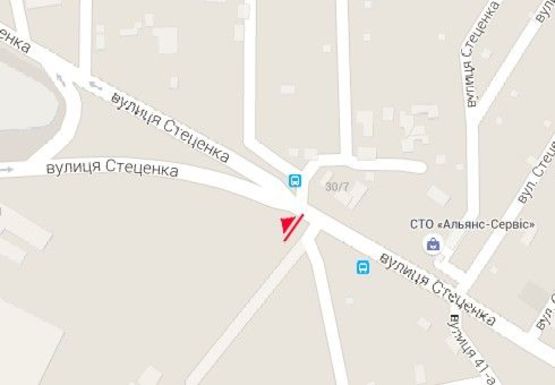 Схема рекламной плоскости по адресу Стеценко ул. , 30_7 (напротив)