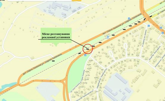 Схема рекламной плоскости по адресу Набережная, ул.Тюленина поворот с Набережной (2)