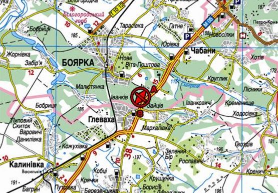 Схема рекламної площини за адресою Трасса Киев-Одесса, 23500