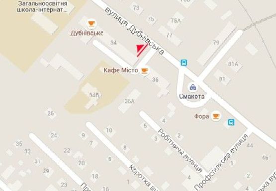 Схема рекламной плоскости по адресу Дубновская ул., 34