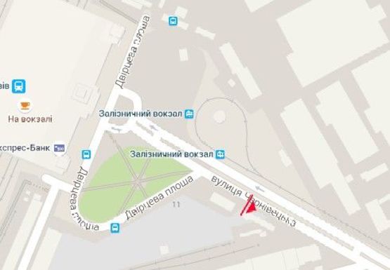 Схема рекламной плоскости по адресу Черновицкая ул., 11