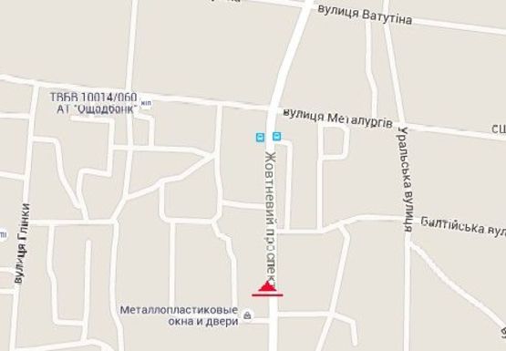 Схема рекламної площини за адресою Богоявленский пр., 293 - ост. Универсам, 1