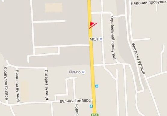 Схема рекламной плоскости по адресу Героев Сталинграда пр., 67  -  за Школьной ул.