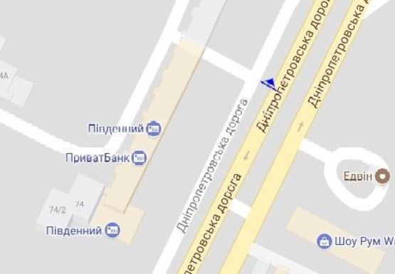 Схема рекламной плоскости по адресу Семена Палия ул., 74