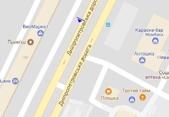 Схема рекламної площини за адресою Семена Палия ул., 108 (№1)