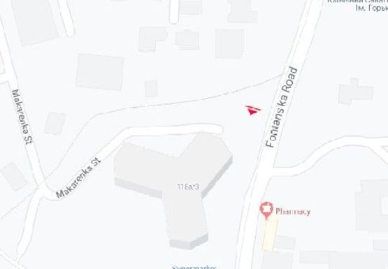 Схема рекламної площини за адресою Фонтанская дорога 16-я ст., 118