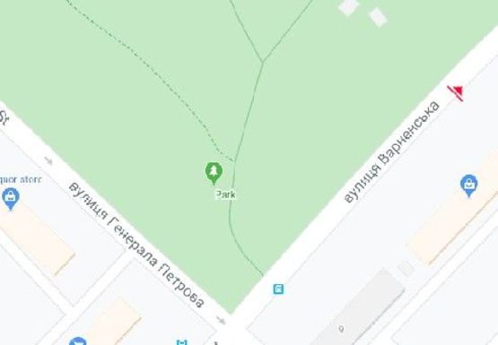 Схема рекламної площини за адресою Варненская ул., 7