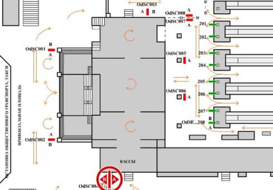 Схема рекламної площини за адресою Привокзальная пл.