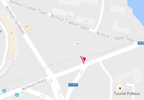 Схема рекламной плоскости по адресу Мира ул.