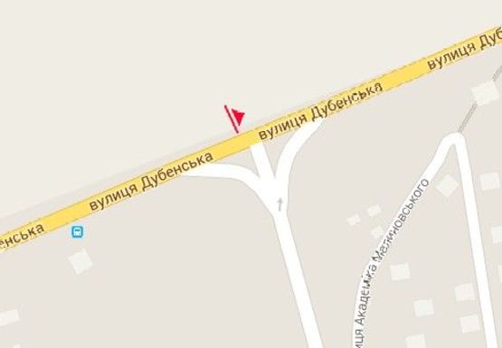 Схема рекламної площини за адресою Дубенская ул. - Гашека ул.