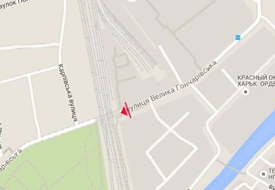 Схема рекламной плоскости по адресу Большая Гончаровская ул., 32а