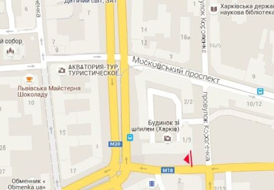 Схема рекламной плоскости по адресу Армянский пер., 1-3