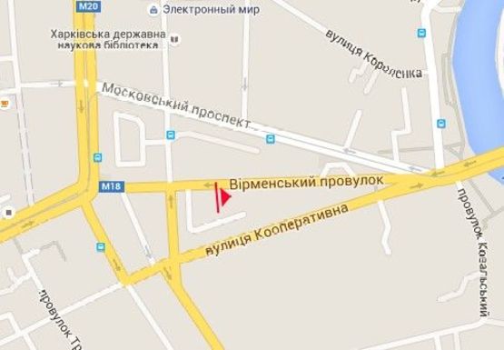 Схема рекламной плоскости по адресу Армянский пер. - Короленка пер.