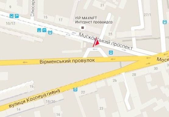 Схема рекламної площини за адресою Московский пр. - Армянский пер.