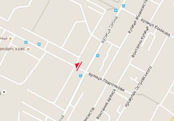 Схема рекламной плоскости по адресу Ивана Богуна ул. - Лавренёва ул.