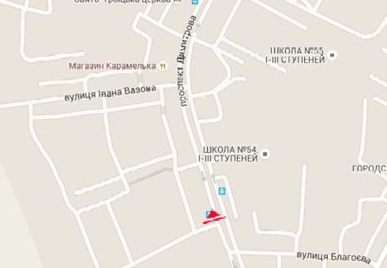 Схема рекламной плоскости по адресу Святых Кирилла и Мефодия пр., 9