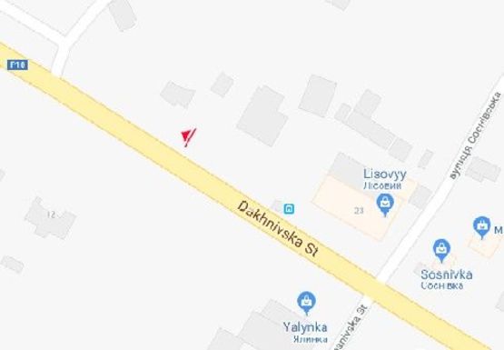 Схема рекламной плоскости по адресу Дахновская ул., 23