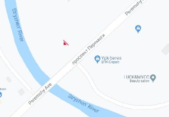 Схема рекламной плоскости по адресу Победы пр., 110