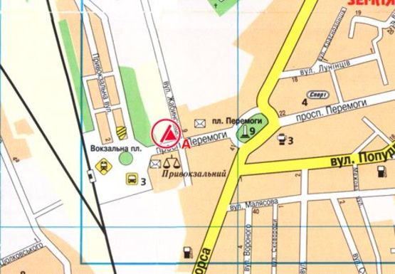 Схема рекламной плоскости по адресу Победы пр., 6