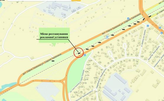 Схема рекламной плоскости по адресу Набережная Тюленина поворот с Набережной 1