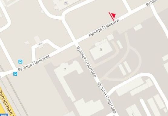 Схема рекламної площини за адресою Паникахи ул., 2