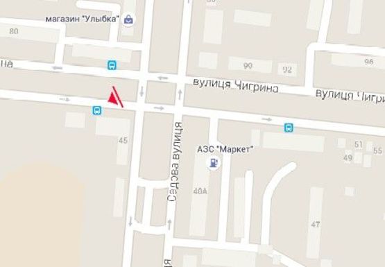 Схема рекламной плоскости по адресу Пограничная ул.. - Садовая ул. (автомойка)