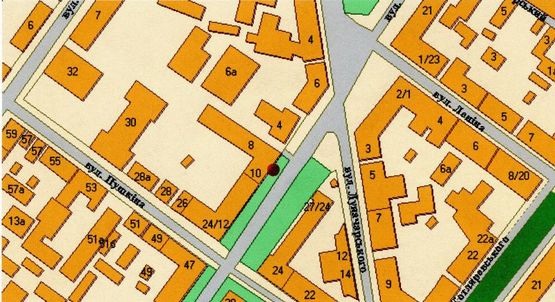 Схема рекламної площини за адресою Європейська вул., 8