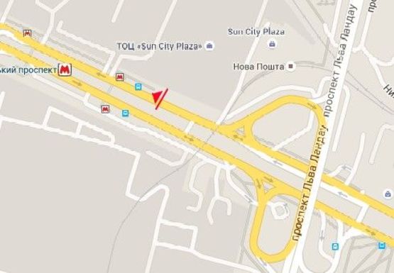 Схема рекламной плоскости по адресу Московский пр.. 199-А. ТЦ СанСити (остановка)
