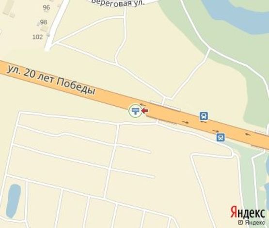 Схема рекламной плоскости по адресу 20 лет Победы  (за  мостом  на ул. Герасима Кондратьева, (от АЗС "ANP" и АЗС "Аміс")