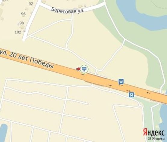 Схема рекламной плоскости по адресу 20 лет Победы  перед  мостом  на ул. Герасима Кондратьева( 600 м к АЗС "ANP" и АЗС "Аміс" )