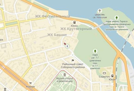 Схема рекламной плоскости по адресу Владимира Вернадского ул. 35А (2)