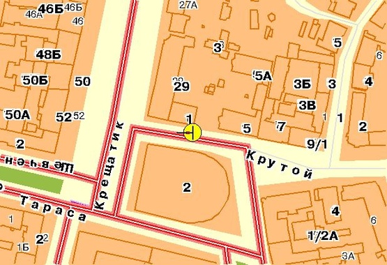 Схема рекламної площини за адресою Бессарабский рынок